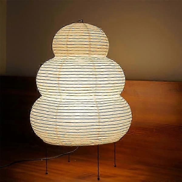 LED Japansk Ris Papir Dekorativ Bordlampe Moderne Atmosfære Natlampe Sengelampe til Restaurant Cafe EU Stik