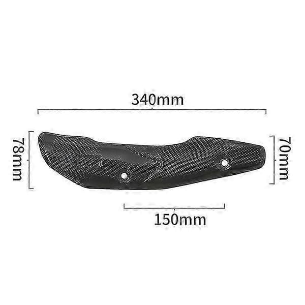 Til Kawasaki Z900 17-23 Eftermontering Ægte Kulfiber Udstødningsrørsdæksel Termisk Beskyttelse Anti-Skoldningsdæksel Tilbehør