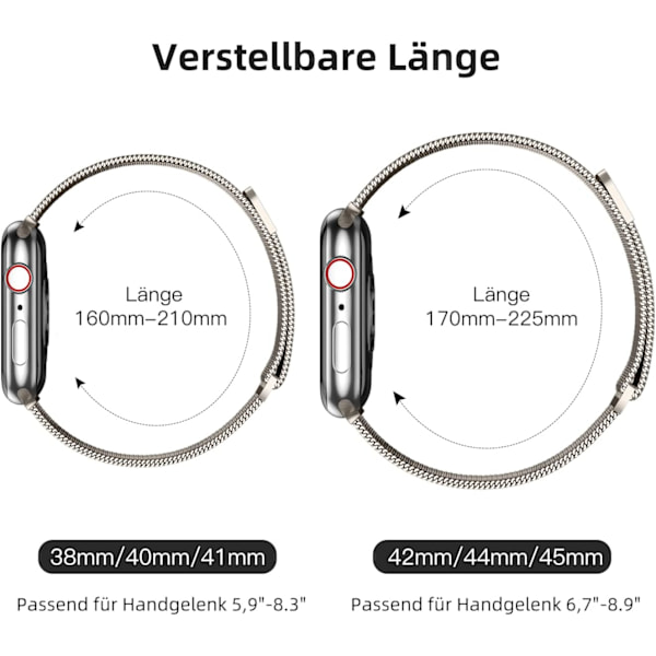 Stjärnformad Metallarmband Kompatibelt med Apple Watch 42/44/4