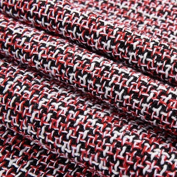Triangulär scarf - röd och vit, varm och elegant damvinter