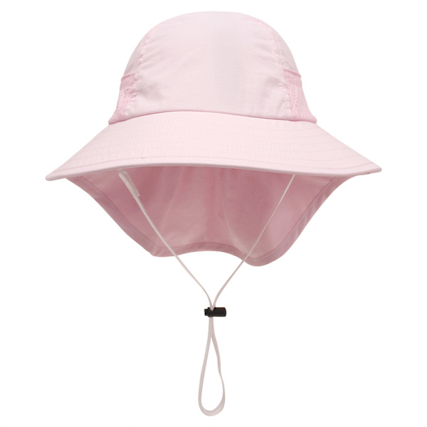 ##/Baby Solhatt Flicka Pojke Halshatt Barn Skyddande Hinkhattar Andningsbara Babyflicka Strandhatt Småbarn Sommarhatt##/