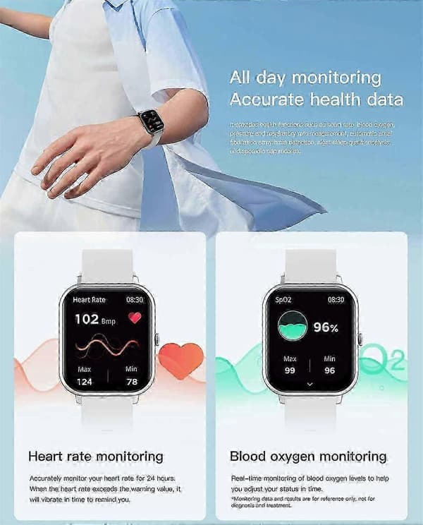 1,83-tums smartklocka Bluetooth-samtal pulsmätning musik meddelanden multi-sport smartklocka