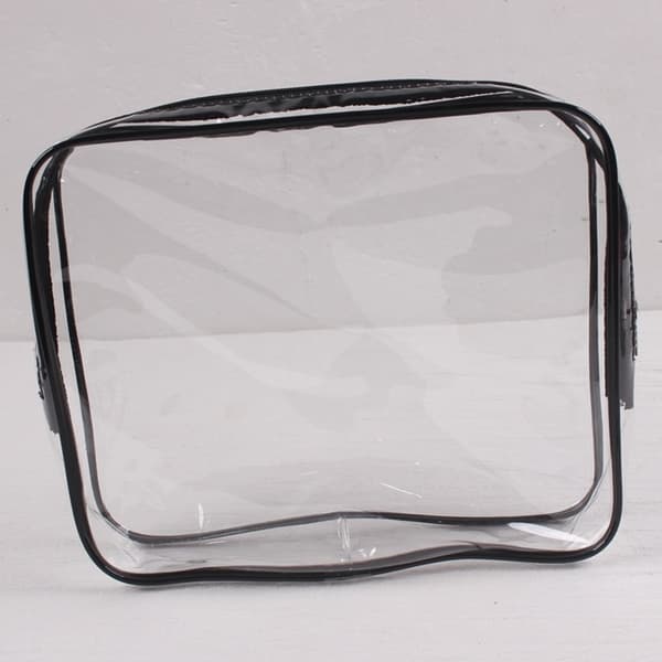 1 stk. Gaveposer Transparent PVC Rejsetaske Vandtæt Multifunktion Kosmetiktasker Makeup Tasker til Rejser 3 stk. (Sort)