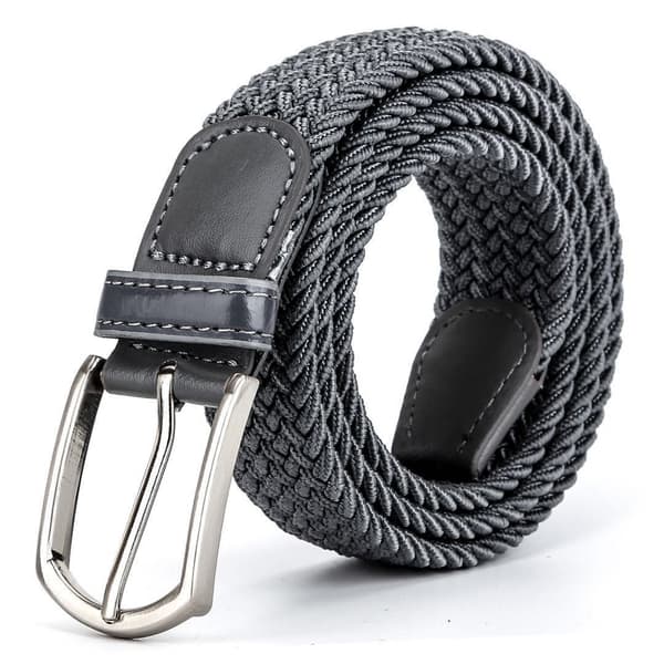 ##/Tygband i hålfri design stretchstickat bälte 110CM##/