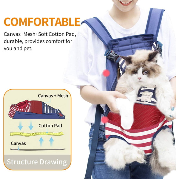 Belly Bag Dog Travel Carrier Bag Belly Dog Backpack for Small Do