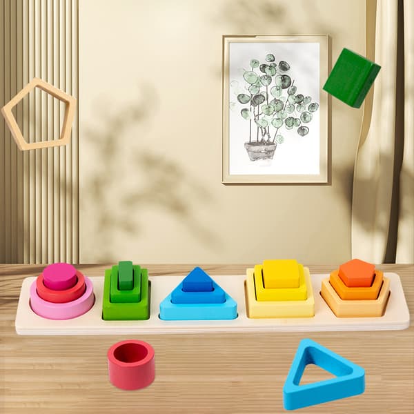 ##/15 st geometriska byggklossar för barn, pedagogiska##/
