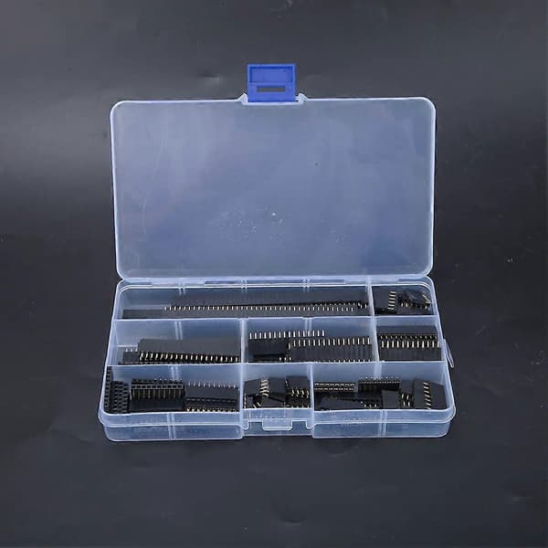 120 stk. Enkel Rad Pin Header Hunn Pin Socket Connector Strip 4/6/8/10-40Pin Kit