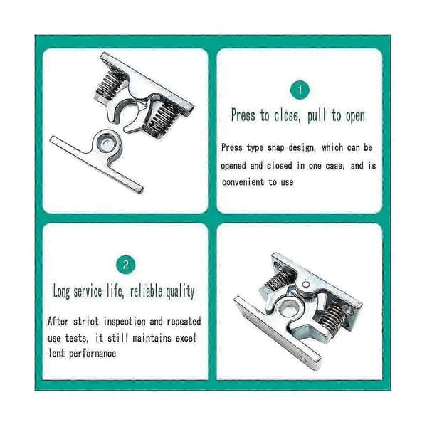 1 kpl Jousikuormitteinen Oven Helppo Lukko Stop Catch Release Clamp Kaksoisrullalukko (mp-4)