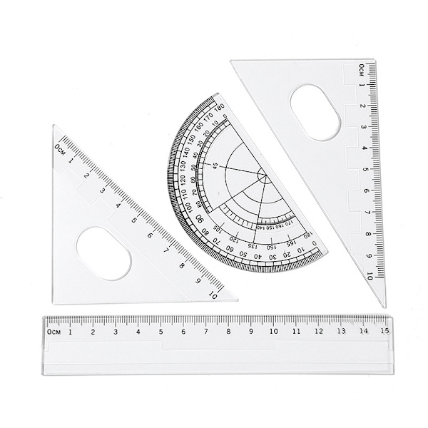 Piirustuskompassisetti 10 kpl Koulu Matematiikka Kulmamittarisetti Viivottimet