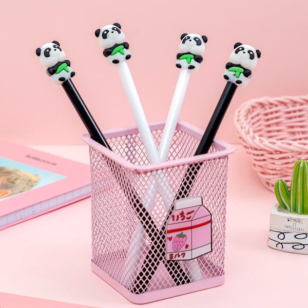 20 st söta Pandapennor Djur Gelbläckpennor Cartoon Panda Skrivning