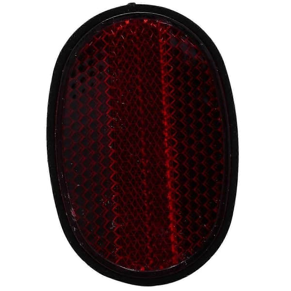 1 st Cykel Bakre Stänkskärm Reflex Mudguard Oval Varnings Röd svart