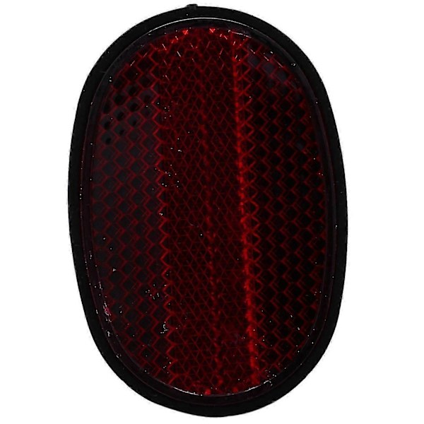 1 stk. Sykkel Bakskjerm Reflektor Mudguard Oval Advarsel Rød svart