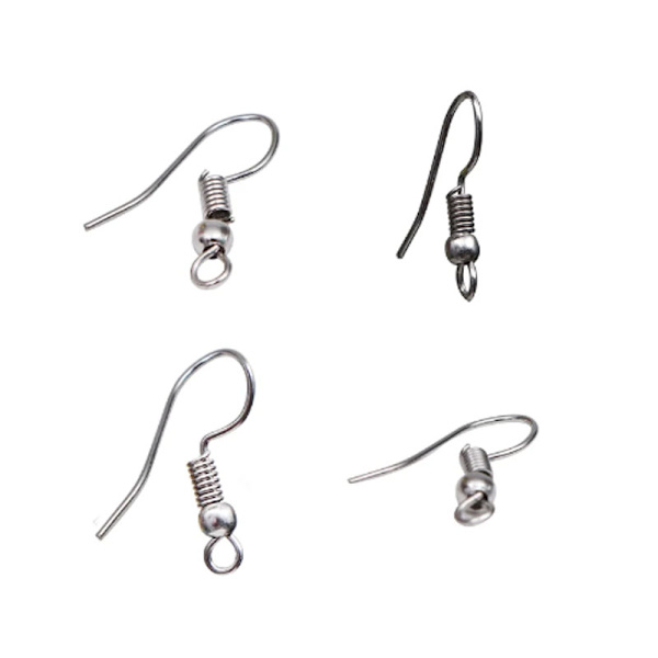 ##/Öronkrokar för örhängen 10 st Silver##/