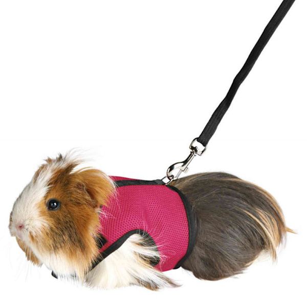 ## 2 Selar för Kaniner Marsvin Smådjur med Elastisk Koppel Mjuk Väst för Promenader ##
