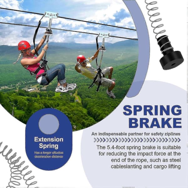 Zipline-jousijarru 165 cm, ruostumaton teräs, raskaskäyttöinen, punainen