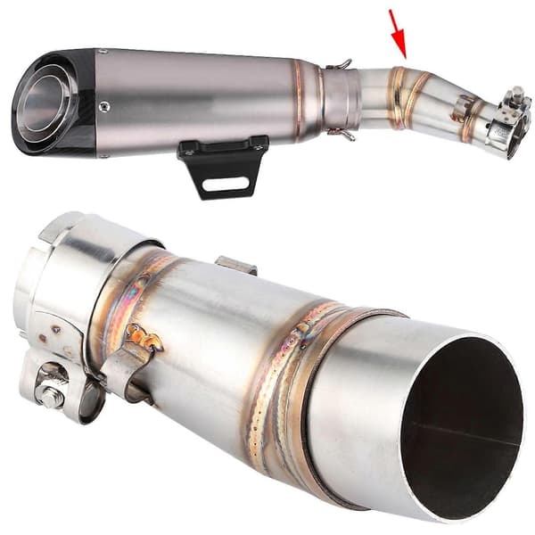 Motorcykel Slip On Udstødning Mellemled Rør Adapter Stik til Z250 Ninja 250 13?16