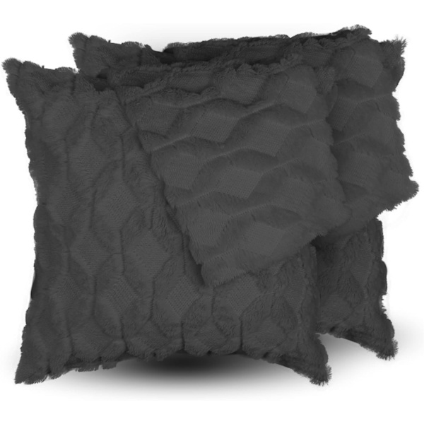 Set med 1 Bohemisk Svart Kuddfodral - 45 x 45cm (Fyllning Ingår Inte)