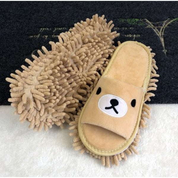 (Ruskea) Toppatossut Lattianpuhdistus Mop Toppatossut Lattianpuhdistus Toppatossut