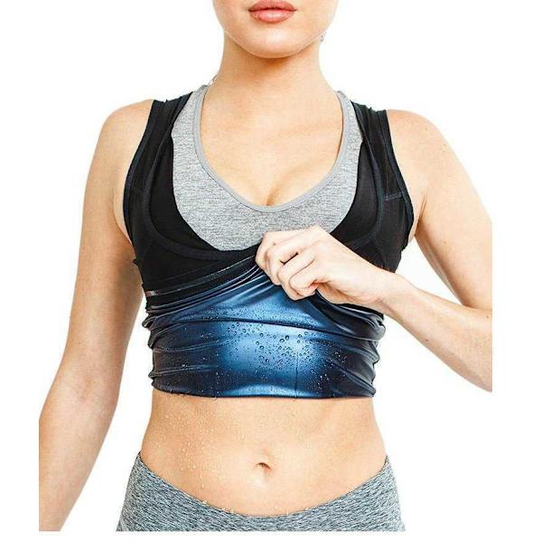 /#/Slankende flad mave tabe sig tank top vest vest sauna dragt shapewear træningsdragt træner shaper motion fitness gym yoga sport kvinder XL/#/