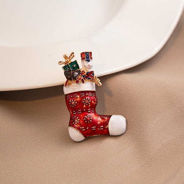 ##/6 stycken julbrocher, strassbrosch, kostymtillbehör##/