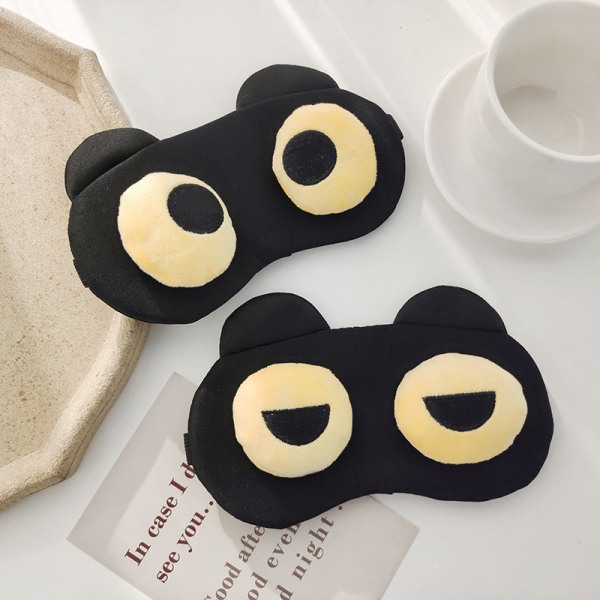 Kaksiosainen set (puolipyöreät silmät + söpöt silmät) Cartoon Eye Mask for