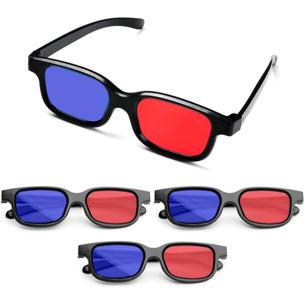 3D-glasögon, 4 Stereoskopiska glasögon, 3D-glasögon för TV för