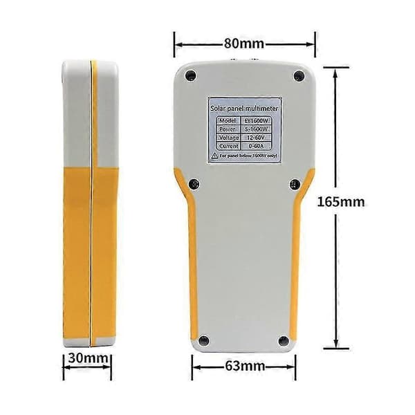 Tickas 1600W Fotovoltaisk Panel Multimeter Solpanel Testenhet Max Effekt Testning