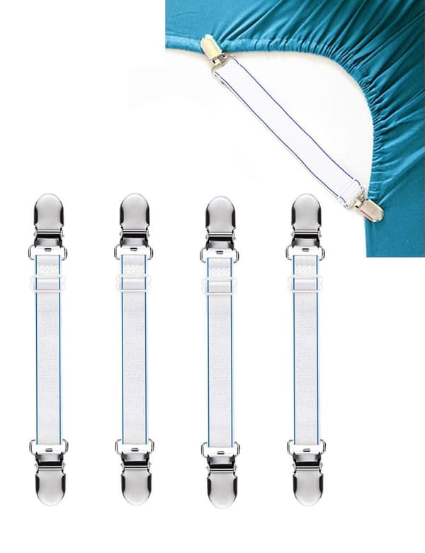 ##/4-pack Sängklämmor för spännlakan Alster Heart Halksäkra##/