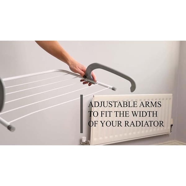 55*32 cm, 5-stangs radiator sammenklappelig tørrestativ radiator håndklædeholder tøj