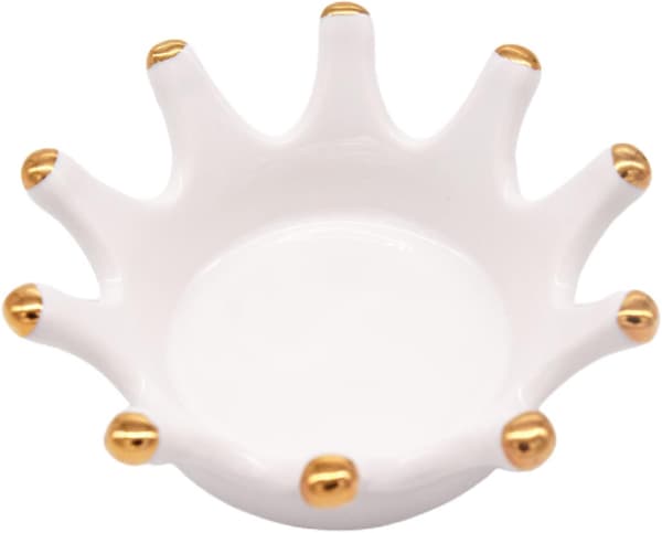 Keramisk smykkeskål, kroneringholder for smykker