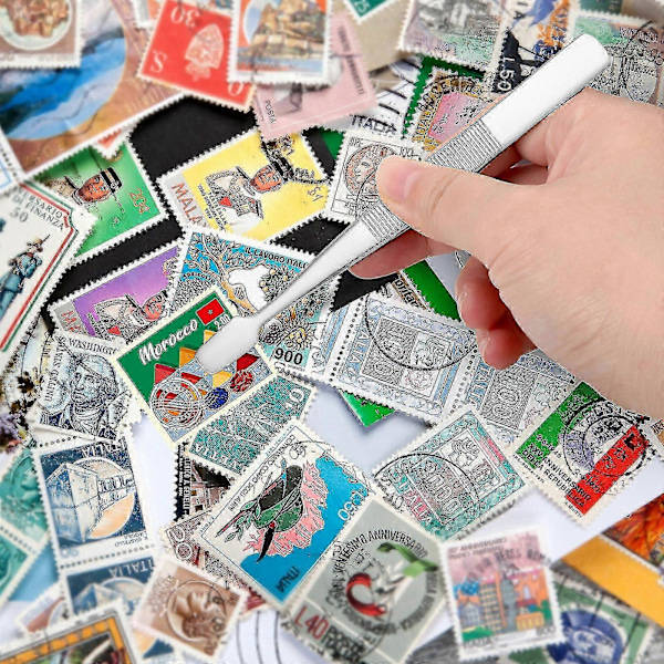 2 kpl Postimerkkipihdit Filatelia Postimerkkeilijän postimerkkien keräilypihdit (hopea)