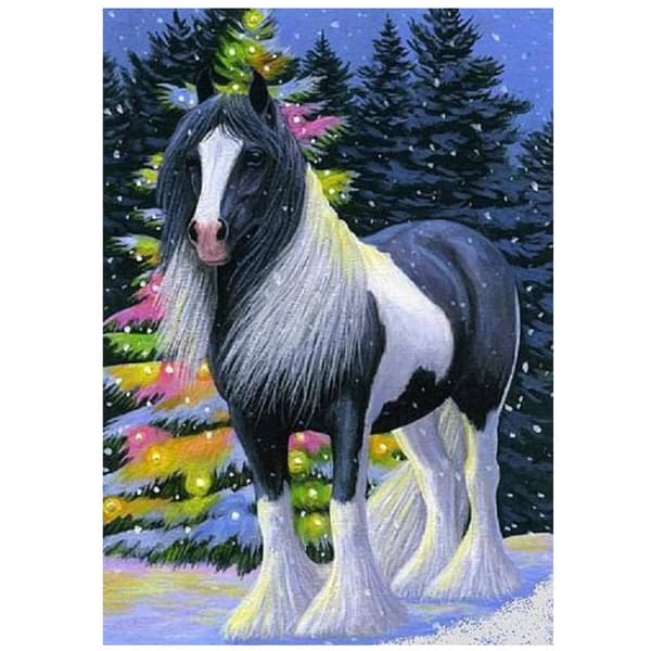 ##/30x40cm Vuxna Barn 5D DIY Diamantkonst Målningsset - Häst F##/