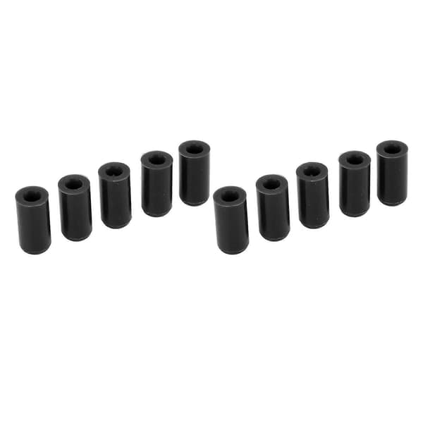 10 st 6 mm Insug Vakuumslang Lock Silikon Slitstark Flexibel Vattentät Auto Insugningsrör Skydd Ändplugg Svart