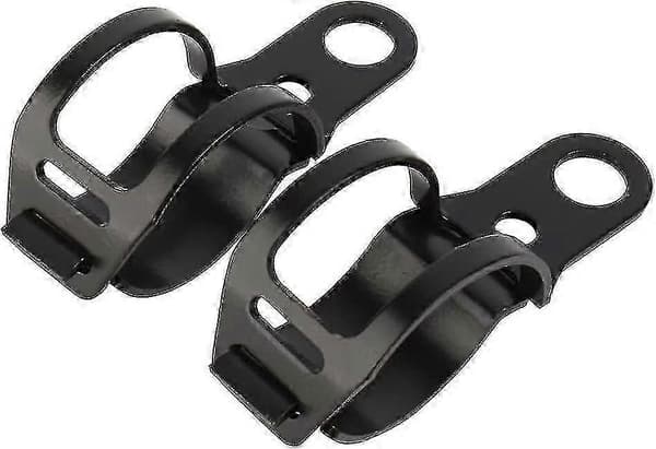 Motorcykel Blinklys Montering Beslag Universal Blinklys Indikator Flytning Gaffel Holder Klip (sort) (2 stk)