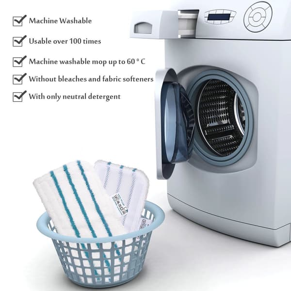 5-pakks Microfiber-erstatningsputer for Black & Decker S