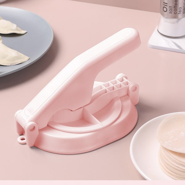 /#/Dubbelskikts Ravioli Maker 1 Styck Rosa Automatisk Ravioli Formar Dumpling Form Set Automatisk Ravioli Formar Snabb och Enkel Livsmedelskvalitet Material/#/