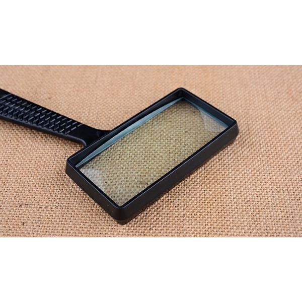 One Piece Black 100x50mm Rectangular Jewelry Appraisal Magnifier