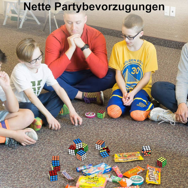 Set med 16 Mini Magic Cubes 3 x 3 x 3 cm - Present till Barnens Födelsedag