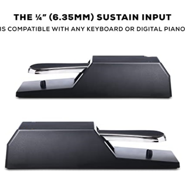 ##/SP-2 - Universell sustainpedal med pianolignende handling  det ideelle tilbehøret for MIDI-tastaturer  digitale pianoer  elektroniske keyboard og mer##/