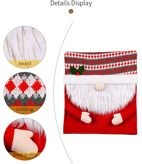 Tomte Julstolsöverdrag, 48x55cm, Kreativ Ch