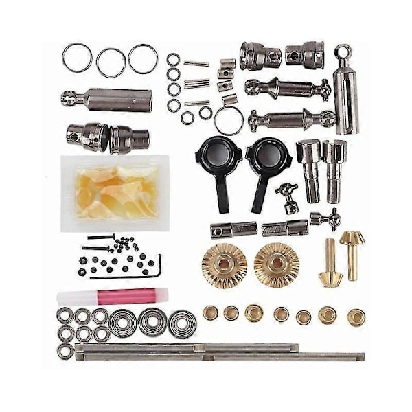 For 1/16 WPL B14 B24 B26 C14 C24 RC Bil 6WD Full Metall OP Monteringssett