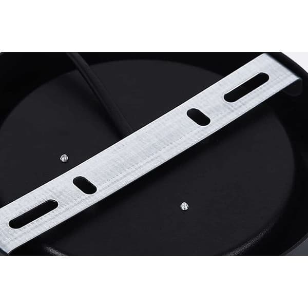 Moderna Ultratunna Hallway Takspotlights, Rund Svart LED Alu
