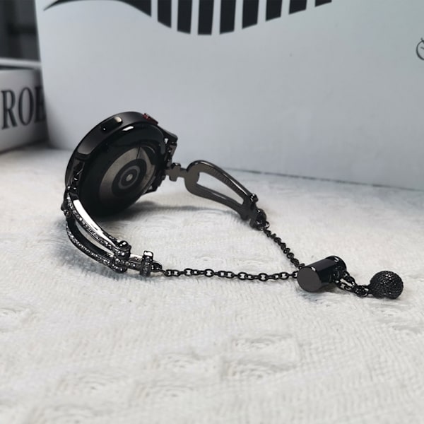 Vaihtohihna (musta) Galaxy Watch 5/Watch 4:lle, ruostumaton teräs