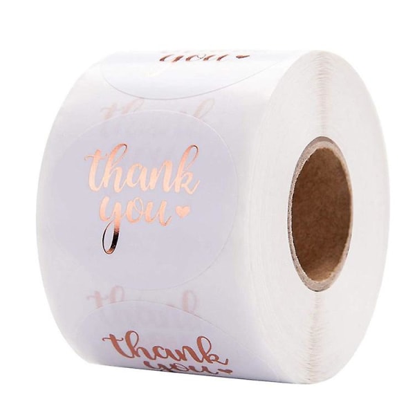 3X500 stk. julemærker rulle?etiket ny hvid bronze tak reusable&