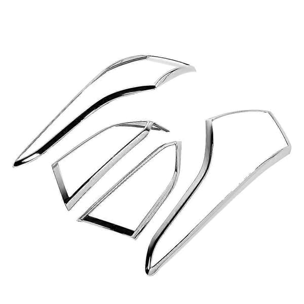 4 stk. Sølv Baklykt Deksel Trim ABS Elektroplettering Passer for Hyundai Elantra 2018-2019