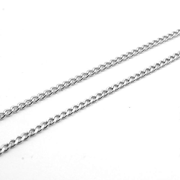 Fashion Titanium Stål Håndtaske Kæde DIY Skuldertaske Pung Rem Tilbehør 50cm