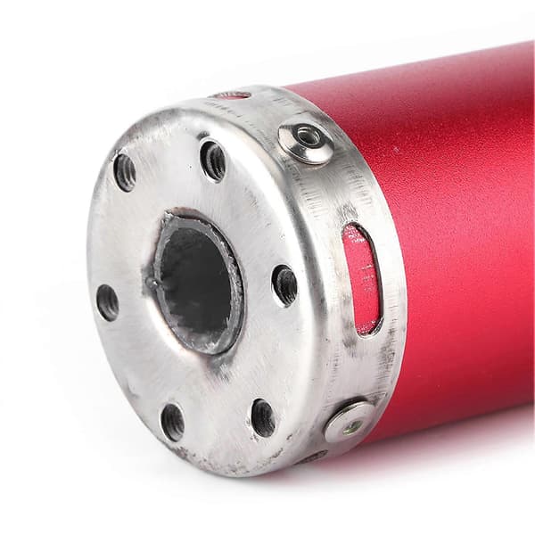 Rustfri Stål Udstødningspotte Lyddæmper 20mm/0.8in Modificerede Dele til 2 Takts Motorcykel Rød