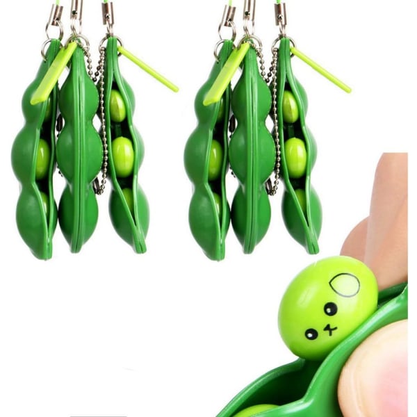 /#/6-Pack Squeeze Bean Keychain Nøglering/#/