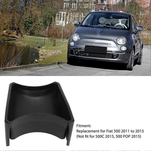 Midtkonsoll Organizer Brett Girskift Håndbrems Oppbevaringsboks Erstatning for Fiat 500 2011 til 2015
