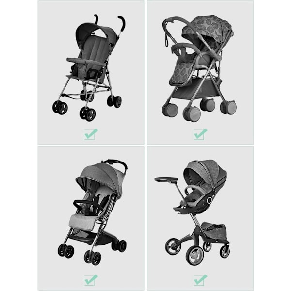 ##/(2-pack) Vagnkrok, Yuccer 2 stycken Vagnhängare Väska krok##/